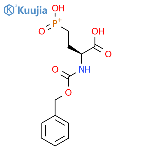 (2S)-2-{[(benzyloxy)carbonyl]amino}-4-(hydroxyphosphonoyl)butanoic acid structure