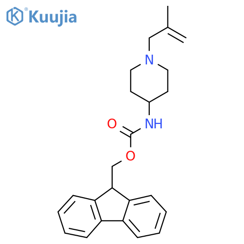 (9H-fluoren-9-yl)methyl N-[1-(2-methylprop-2-en-1-yl)piperidin-4-yl]carbamate structure