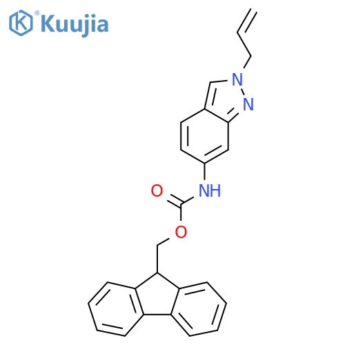 (9H-fluoren-9-yl)methyl N-[2-(prop-2-en-1-yl)-2H-indazol-6-yl]carbamate structure