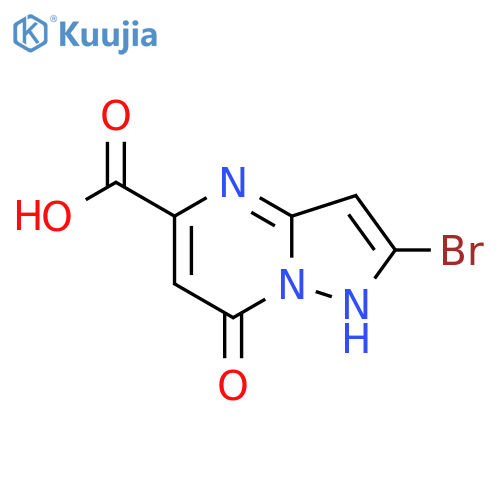 2-Bromo-7-hydroxypyrazolo[1,5-a]pyrimidine-5-carboxylic acid structure