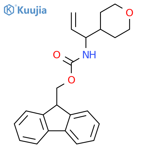 (9H-fluoren-9-yl)methyl N-[1-(oxan-4-yl)prop-2-en-1-yl]carbamate structure