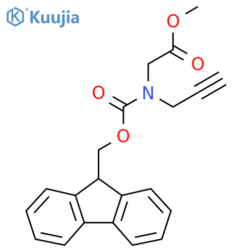 methyl 2-({[(9H-fluoren-9-yl)methoxy]carbonyl}(prop-2-yn-1-yl)amino)acetate structure
