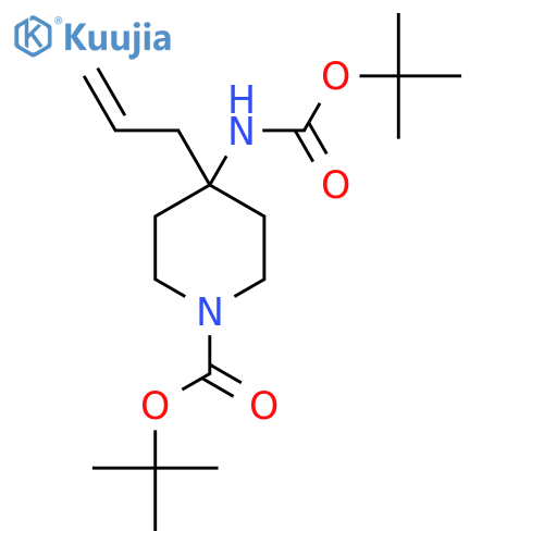 Tert-butyl 4-{[(tert-butoxy)carbonyl]amino}-4-(prop-2-en-1-yl)piperidine-1-carboxylate structure