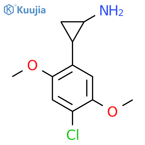 2-(4-Chloro-2,5-dimethoxyphenyl)cyclopropan-1-amine structure