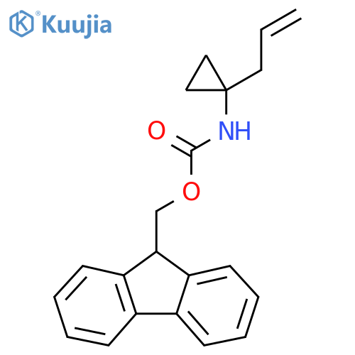 (9H-fluoren-9-yl)methyl N-[1-(prop-2-en-1-yl)cyclopropyl]carbamate structure