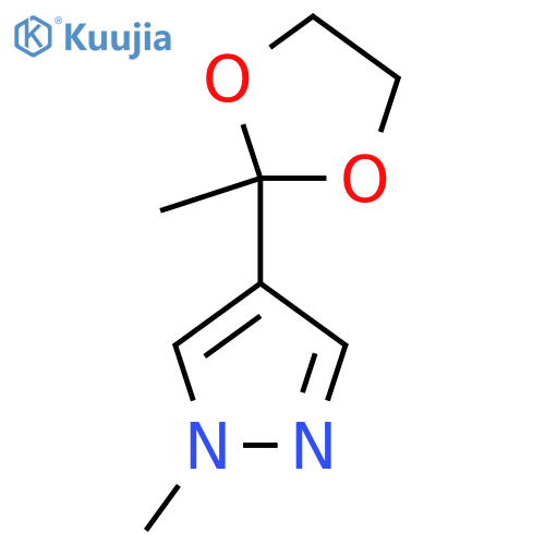 1-methyl-4-(2-methyl-1,3-dioxolan-2-yl)-1H-pyrazole structure