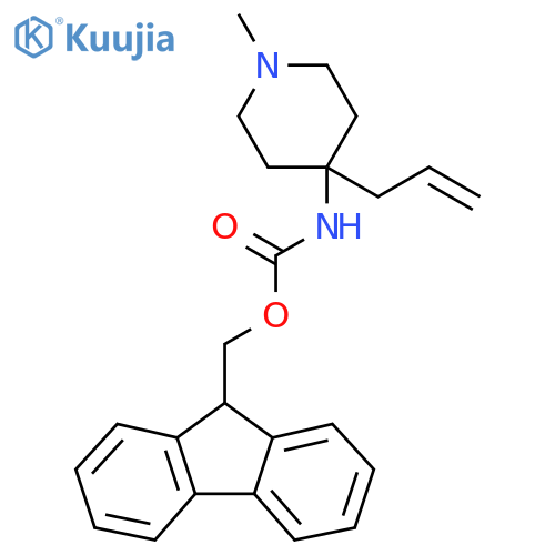 (9H-fluoren-9-yl)methyl N-[1-methyl-4-(prop-2-en-1-yl)piperidin-4-yl]carbamate structure