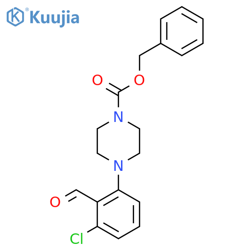Benzyl 4-(3-chloro-2-formylphenyl)piperazine-1-carboxylate structure