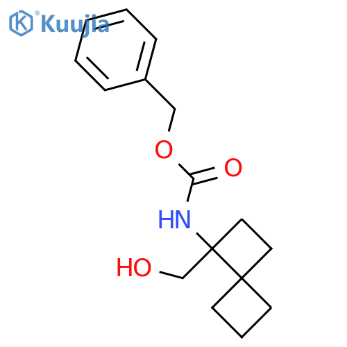 benzyl N-[1-(hydroxymethyl)spiro[3.3]heptan-1-yl]carbamate structure