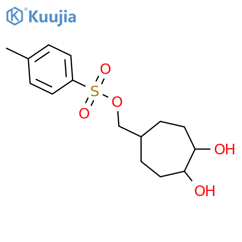 (4,5-Dihydroxycycloheptyl)methyl 4-methylbenzene-1-sulfonate structure