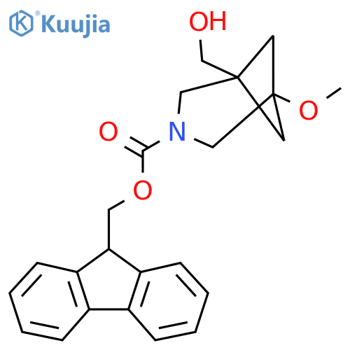 (9H-fluoren-9-yl)methyl 1-(hydroxymethyl)-5-methoxy-3-azabicyclo[3.1.1]heptane-3-carboxylate structure