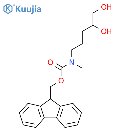 (9H-fluoren-9-yl)methyl N-(4,5-dihydroxypentyl)-N-methylcarbamate structure
