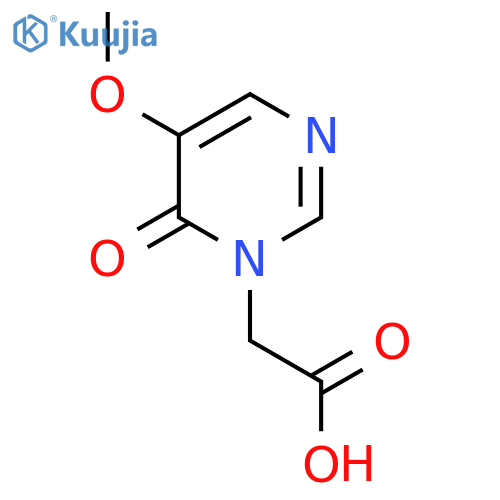 2-(5-Methoxy-6-oxo-1,6-dihydropyrimidin-1-yl)acetic acid structure