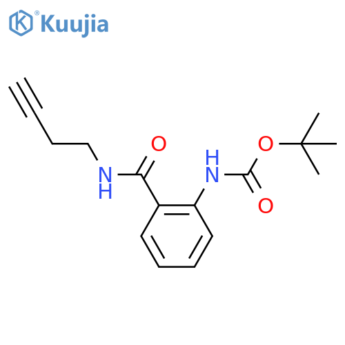 tert-butyl N-{2-[(but-3-yn-1-yl)carbamoyl]phenyl}carbamate structure
