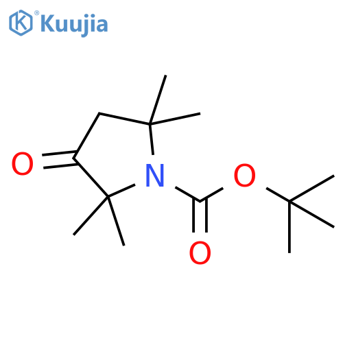 1,1-Dimethylethyl 2,2,5,5-tetramethyl-3-oxo-1-pyrrolidinecarboxylate structure