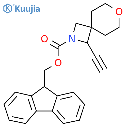 (9H-fluoren-9-yl)methyl 1-ethynyl-7-oxa-2-azaspiro[3.5]nonane-2-carboxylate structure