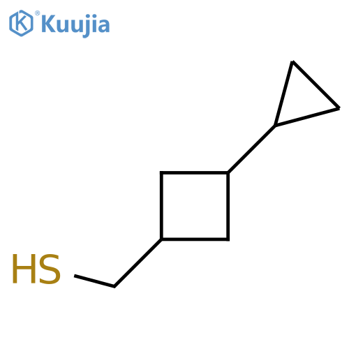 (3-Cyclopropylcyclobutyl)methanethiol structure