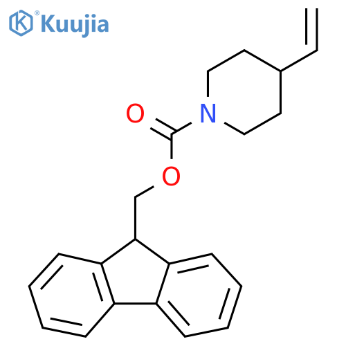(9H-fluoren-9-yl)methyl 4-ethenylpiperidine-1-carboxylate structure