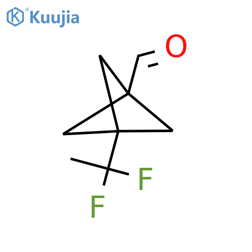 3-(1,1-Difluoroethyl)bicyclo[1.1.1]pentane-1-carbaldehyde structure