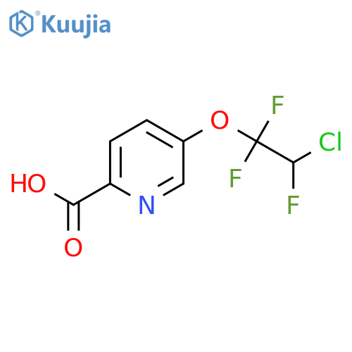 5-(2-Chloro-1,1,2-trifluoroethoxy)pyridine-2-carboxylic acid structure