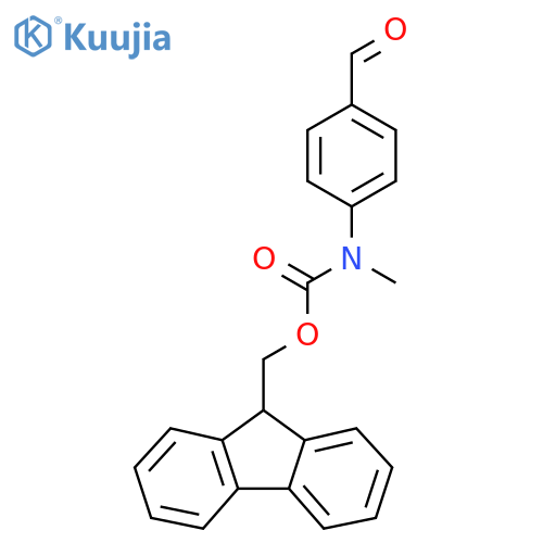 (9H-fluoren-9-yl)methyl N-(4-formylphenyl)-N-methylcarbamate structure