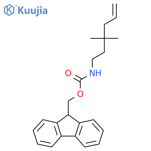 (9H-fluoren-9-yl)methyl N-(3,3-dimethylhex-5-en-1-yl)carbamate structure
