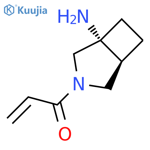 rac-1-(1R,5S)-1-amino-3-azabicyclo3.2.0heptan-3-ylprop-2-en-1-one structure