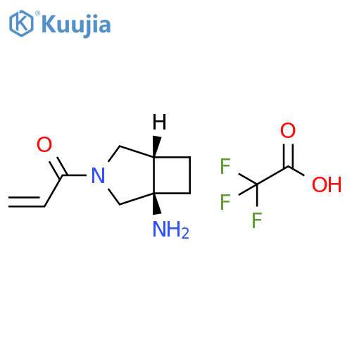 2-Propen-1-one, 1-[(1R,5S)-1-amino-3-azabicyclo[3.2.0]hept-3-yl]-, 2,2,2-trifluoroacetate (1:1) structure