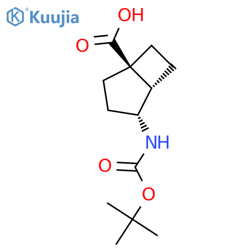 Bicyclo[3.2.0]heptane-1-carboxylic acid, 4-[[(1,1-dimethylethoxy)carbonyl]amino]-, (1R,4R,5S)-  structure