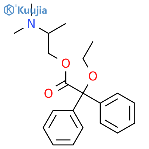 Acetic acid,ethoxydiphenyl-, 2-(dimethylamino)propyl ester (8CI) structure