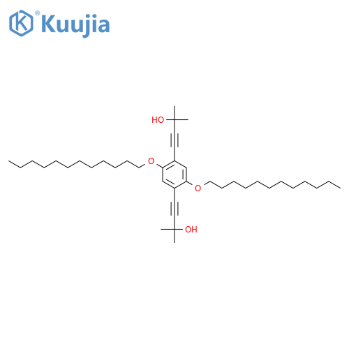3-Butyn-2-ol,4,4'-[2,5-bis(dodecyloxy)-1,4-phenylene]bis[2-methyl- structure
