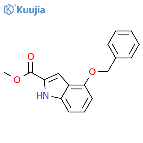 Methyl 4-(benzyloxy)-1H-indole-2-carboxylate structure