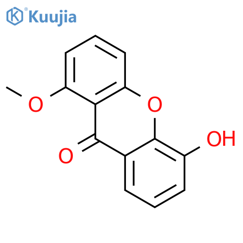 5-Hydroxy-1-methoxyxanthone structure