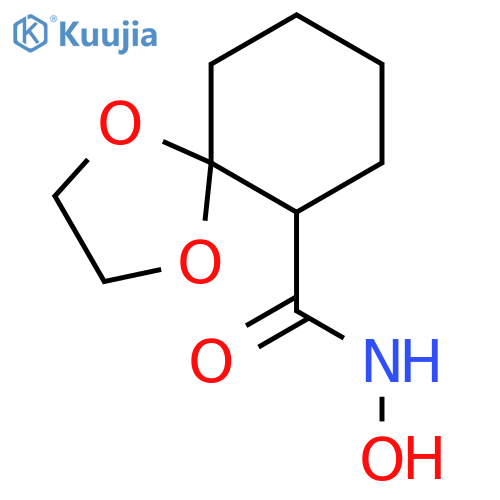 1,4-Dioxaspiro[4.5]decane-6-carboxamide,N-hydroxy- structure