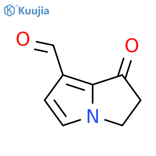 2,3-dihydro-1-oxo-1H-Pyrrolizine-7-carboxaldehyde structure