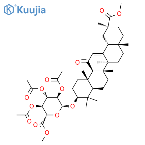 3β-(β-D-Glucopyranuronosyloxy)-11-oxo-olean-12-en-30-oic Acid Triacetate Dimethyl Ester structure