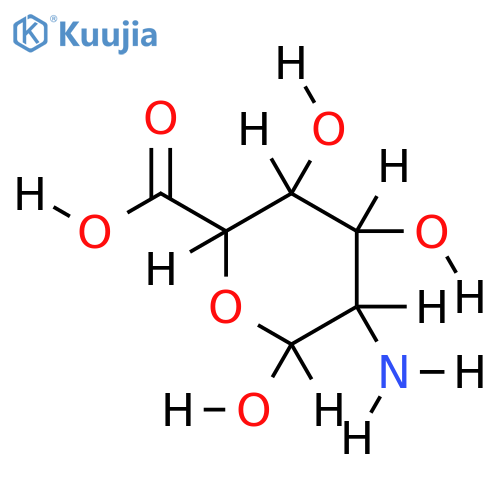 2-Amino-2-deoxy-D-glucopyranuronic Acid structure