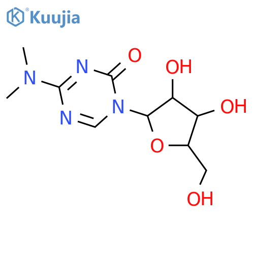 1,3,5-Triazin-2(1H)-one,4-(dimethylamino)-1-b-D-ribofuranosyl- structure