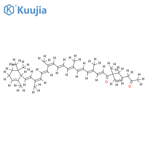 3.7.12.16.20.20-hexamethyl-1t-(2.2.6-trimethyl-cyclohexen-(5)-yl)-pentacosanenonaene-(1.3t.5t.7t.9t.11t.13t.15t.17t)-dione-(19.24) structure
