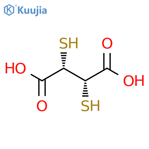 Succinic acid, 2,3-dimercapto-, (2S,3S)-(+)- (8CI) structure