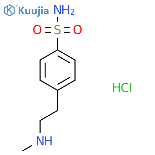 4-[2-(Methylamino)ethyl]benzene-1-sulfonamide hydrochloride structure