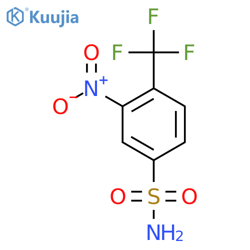 3-Nitro-4-(trifluoromethyl)benzenesulfonamide structure