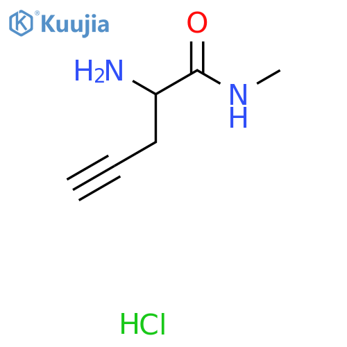 2-amino-N-methylpent-4-ynamide hydrochloride structure