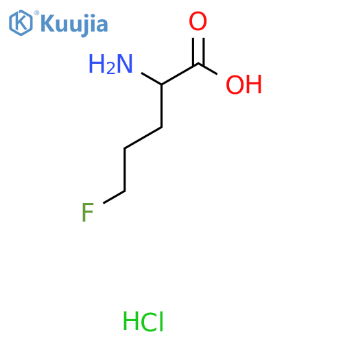 2-Amino-5-fluoropentanoic acid hydrochloride structure