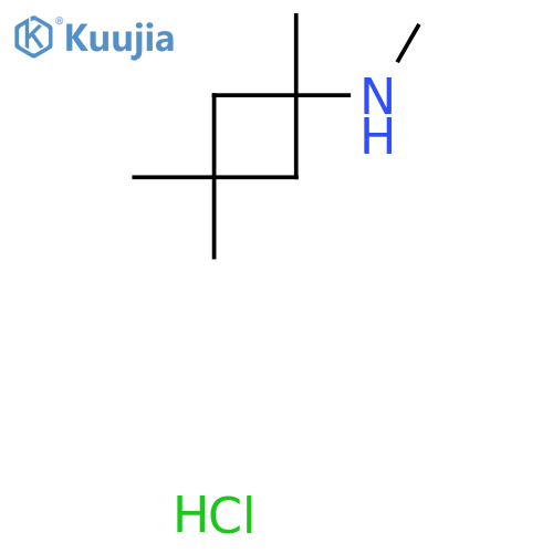 N,1,3,3-tetramethylcyclobutan-1-amine hydrochloride structure