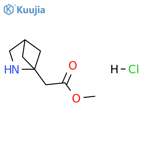 2-Azabicyclo[2.1.1]hexane-1-acetic acid, methyl ester, hydrochloride (1:1) structure