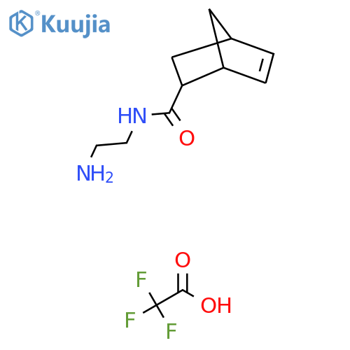N-(2-aminoethyl)bicyclo2.2.1hept-5-ene-2-carboxamide, trifluoroacetic acid structure