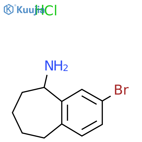 3-bromo-6,7,8,9-tetrahydro-5H-benzo[7]annulen-5-amine hydrochloride structure