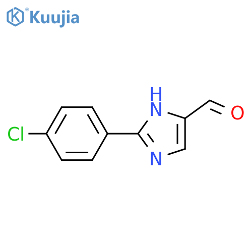 2-(4-chlorophenyl)-1H-Imidazole-5-carboxaldehyde structure