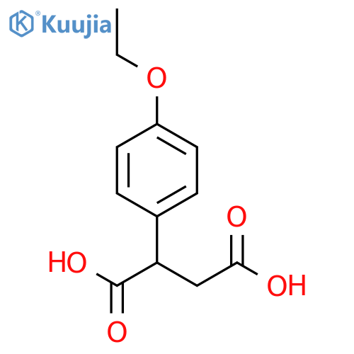 2-(4-ethoxyphenyl)butanedioic acid structure